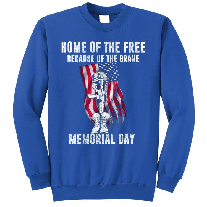 Home Of The Free Because Of The Brave Memorial Day Gift Sweatshirt