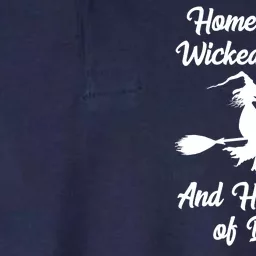 Home Of The Wicked Witch And Her Pack Of Dogs Funny Softstyle Adult Sport Polo