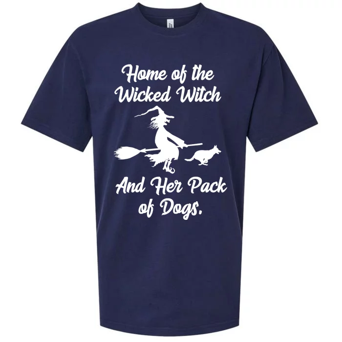 Home Of The Wicked Witch And Her Pack Of Dogs Funny Sueded Cloud Jersey T-Shirt