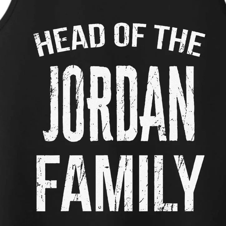 Head Of The Jordan Family Reunion Performance Tank