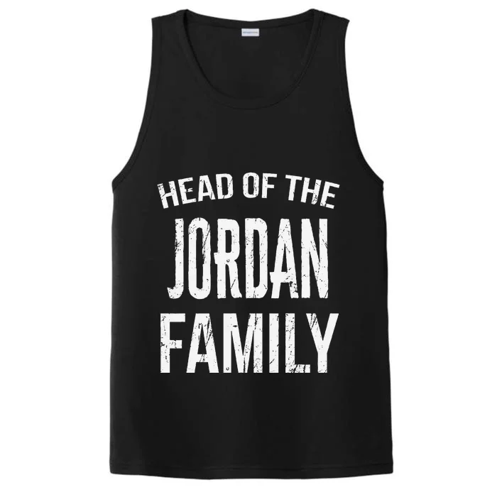 Head Of The Jordan Family Reunion Performance Tank