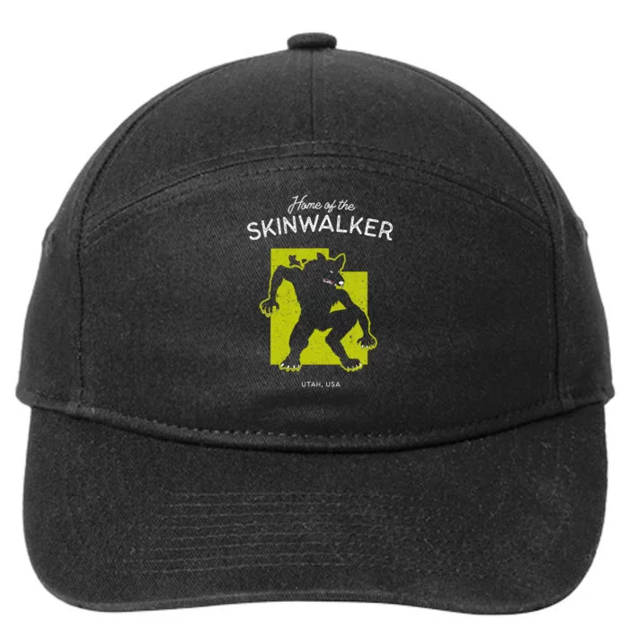 Home Of The Skinwalker Utah Usa Cryptid 7-Panel Snapback Hat