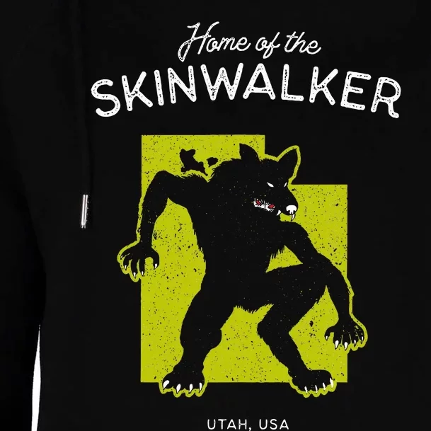 Home Of The Skinwalker Utah Usa Cryptid Womens Funnel Neck Pullover Hood