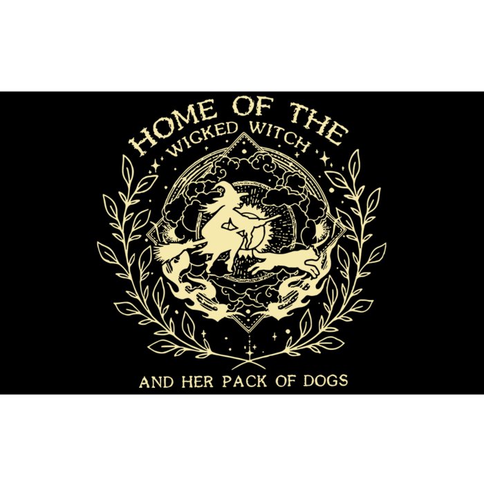 Home Of The Wicked Witch And Her Pack Of Dogs Print Bumper Sticker