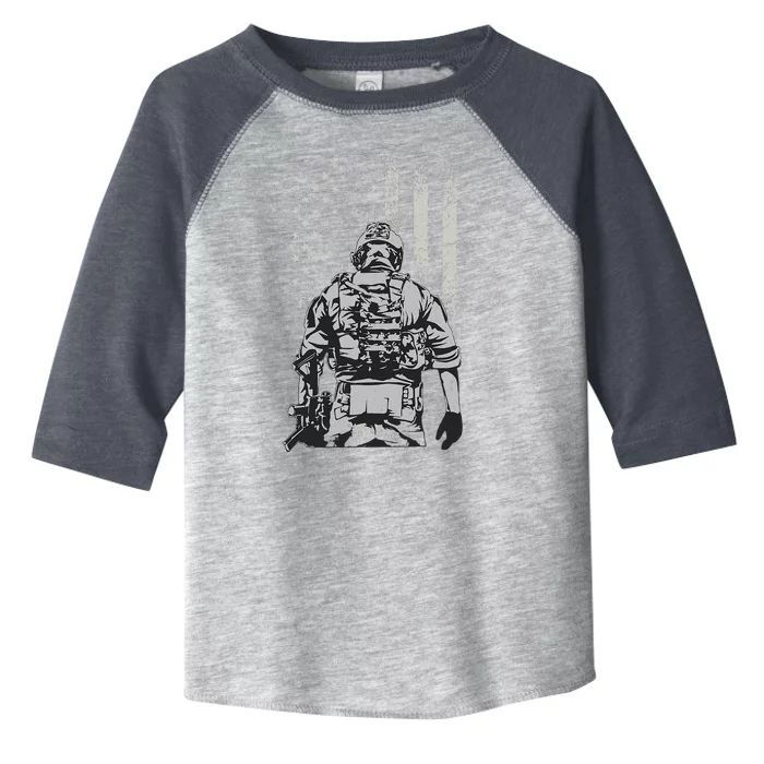 Home Of The Free Because Of The Brave Toddler Fine Jersey T-Shirt