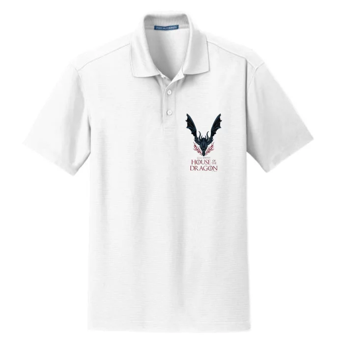 House of the Dragon Dark Wings Spread Dry Zone Grid Performance Polo