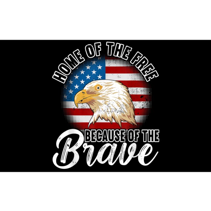 Home Of The Free Because Of The Brave 4th Of July Outfit Bumper Sticker