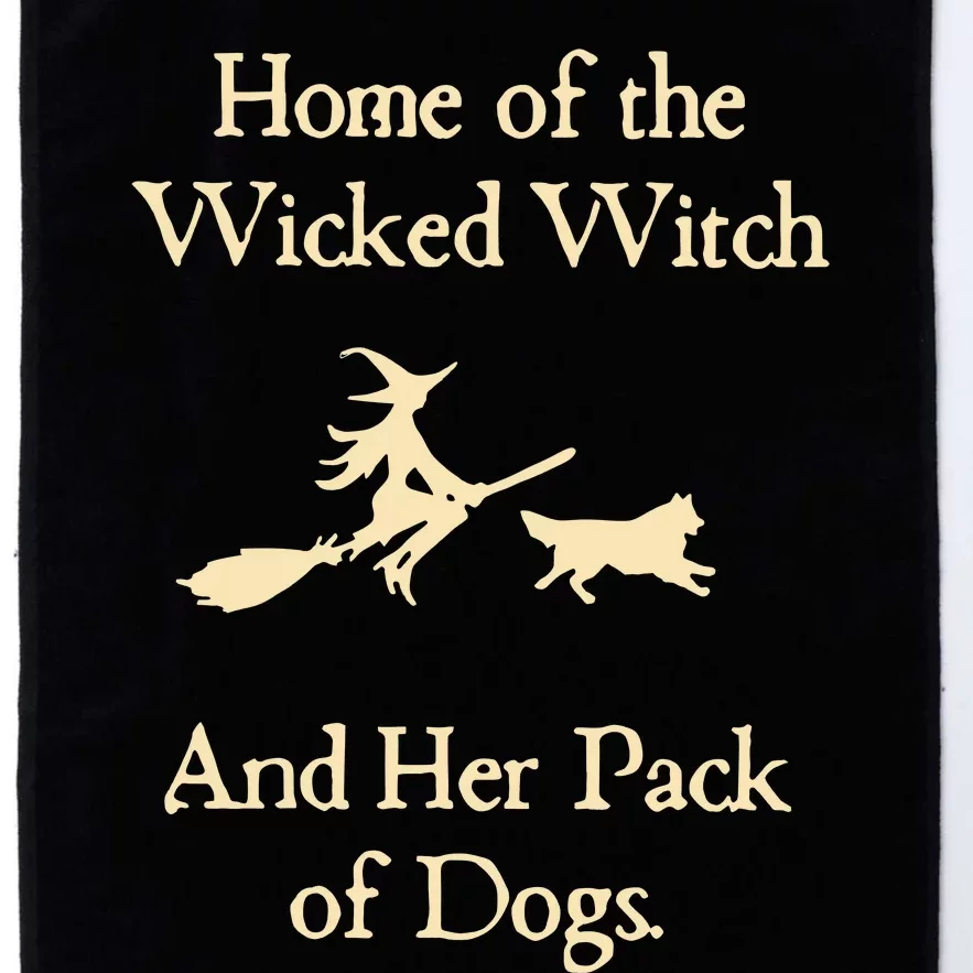 Home Of The Witch And Her Pack Of Dogs Halloween Platinum Collection Golf Towel