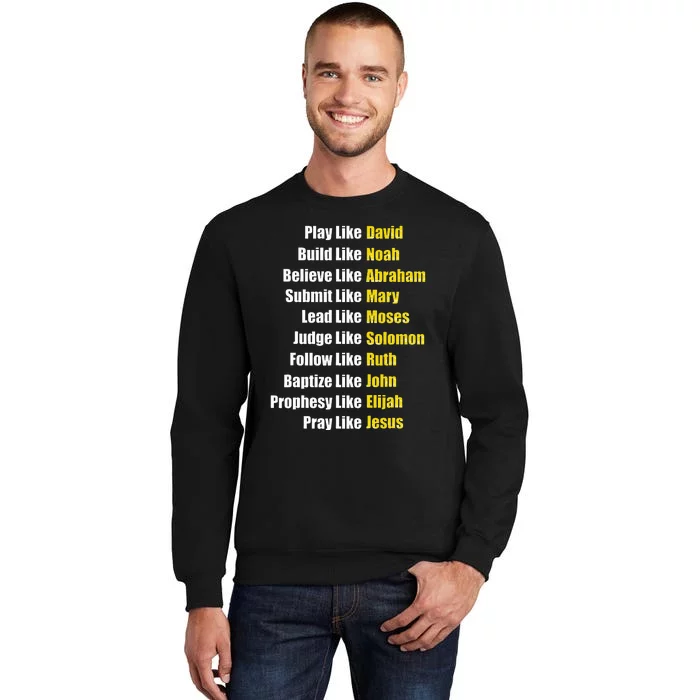 Heroes Of The Bible Faith Popular Biblical Characters Sweatshirt