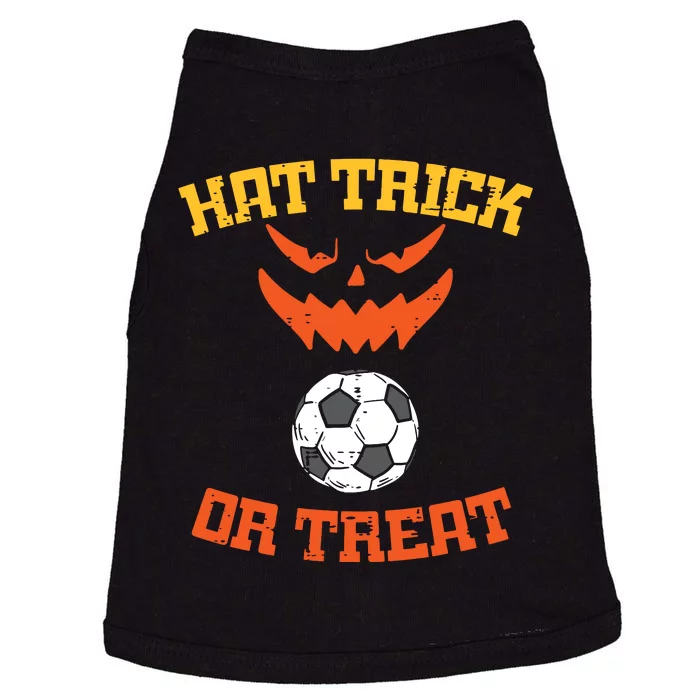 Hattrick Or Treat Soccer Sports Halloween Doggie Tank