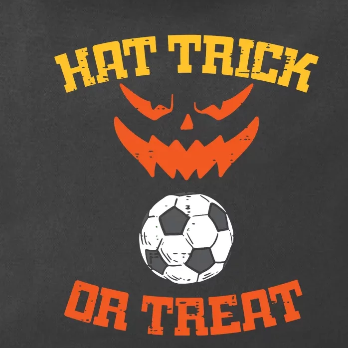 Hattrick Or Treat Soccer Sports Halloween Zip Tote Bag