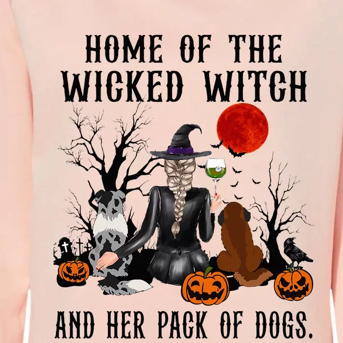 Home Of The Wicked Witch And Her Pack Of Dog Womens California Wash Sweatshirt