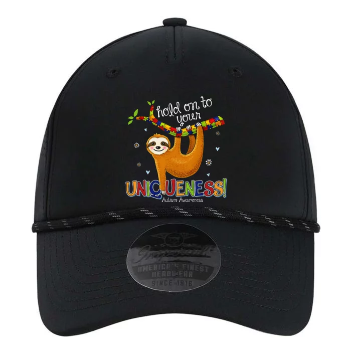 Hold On To Your Uniqueness Sloth Autism Awareness Performance The Dyno Cap