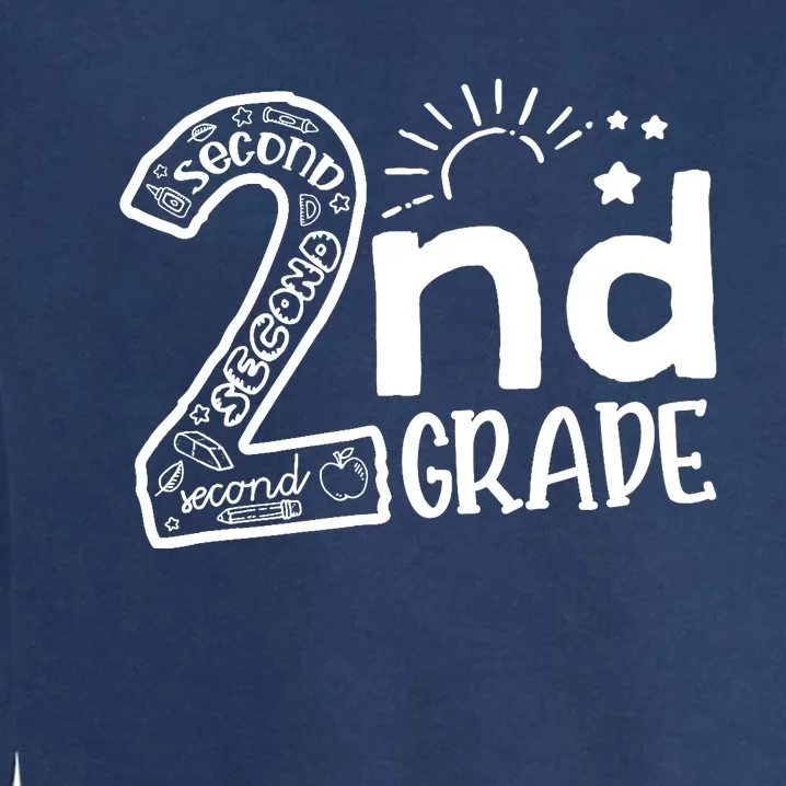 Hello On To 2nd Grade Teachers Boy and Team Secound Grade Garment-Dyed Sweatshirt