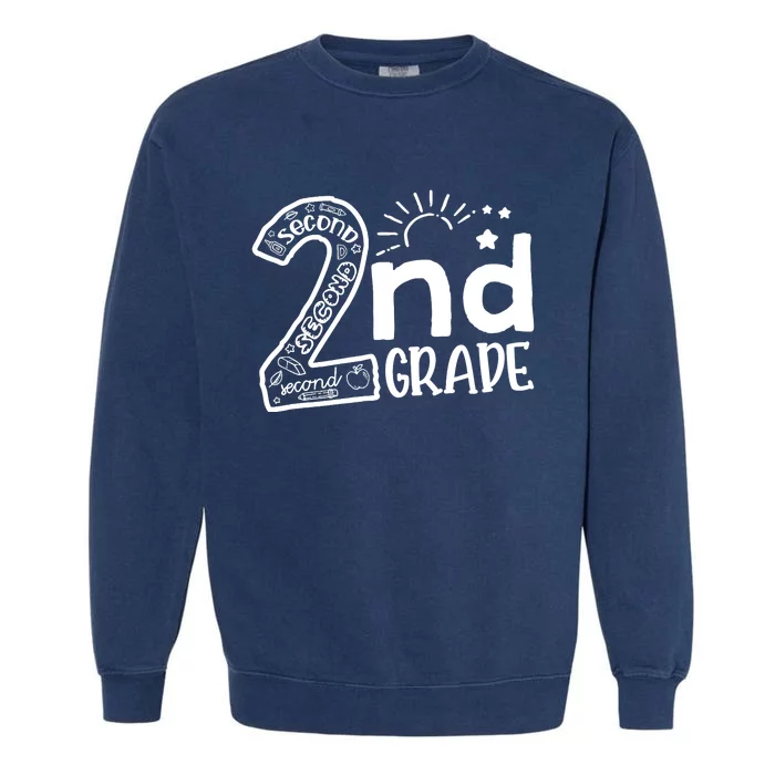 Hello On To 2nd Grade Teachers Boy and Team Secound Grade Garment-Dyed Sweatshirt