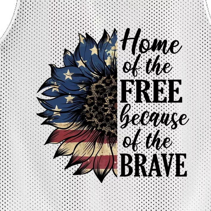 Home Of The Free Because Of The Brave Mesh Reversible Basketball Jersey Tank