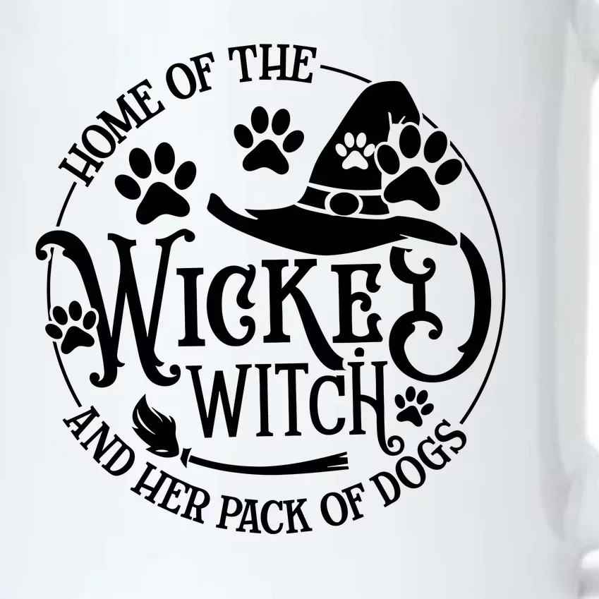 Home Of The Wicked Witch And Her Pack Of Dog Funny Halloween Black Color Changing Mug