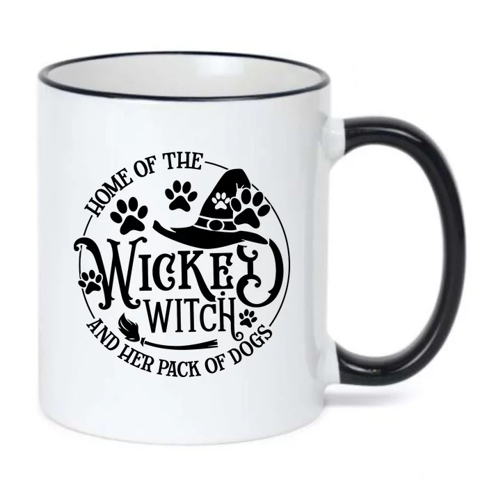 Home Of The Wicked Witch And Her Pack Of Dog Funny Halloween Black Color Changing Mug