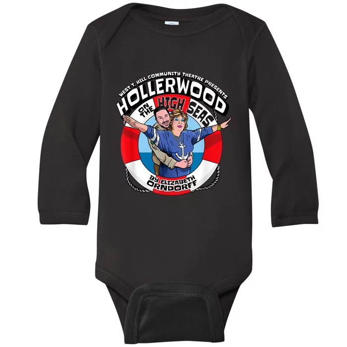 Hollerwood On The High Seas Baby Long Sleeve Bodysuit