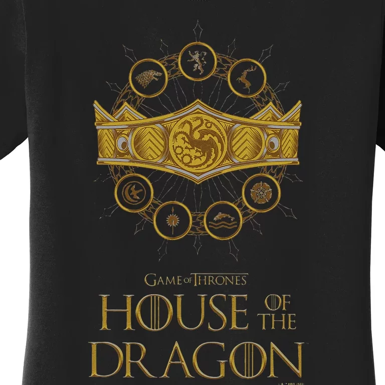 House of the Dragon Group Shot House Crests Crown V2 Women's T-Shirt