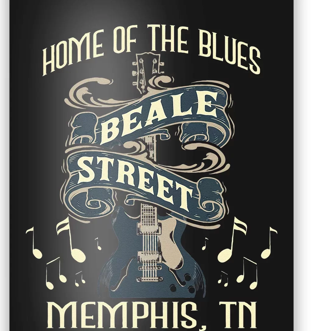 Home Of The Blues Beale Street Memphis Musician Guitarist Poster