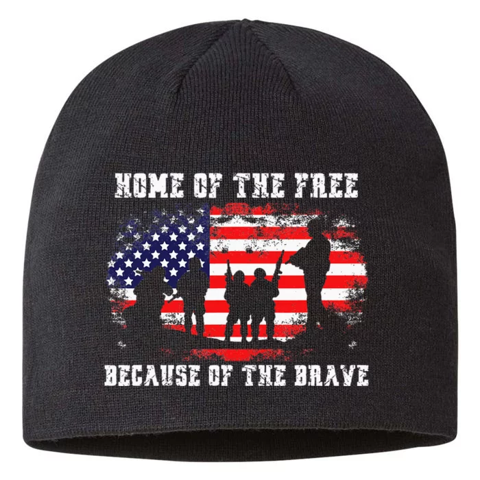 Home Of The Free Because Of The Brave 8 1/2in Sustainable Knit Beanie