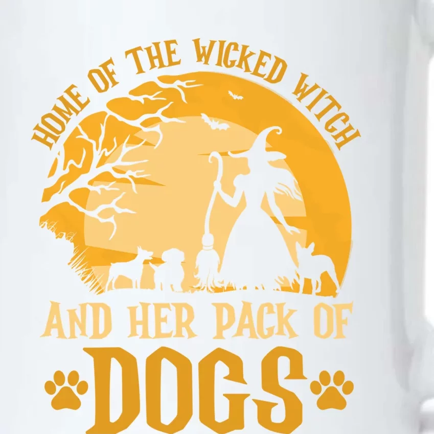 Home Of The Wicked Witch And Her Pack Of Dog Funny Halloween Gift Black Color Changing Mug