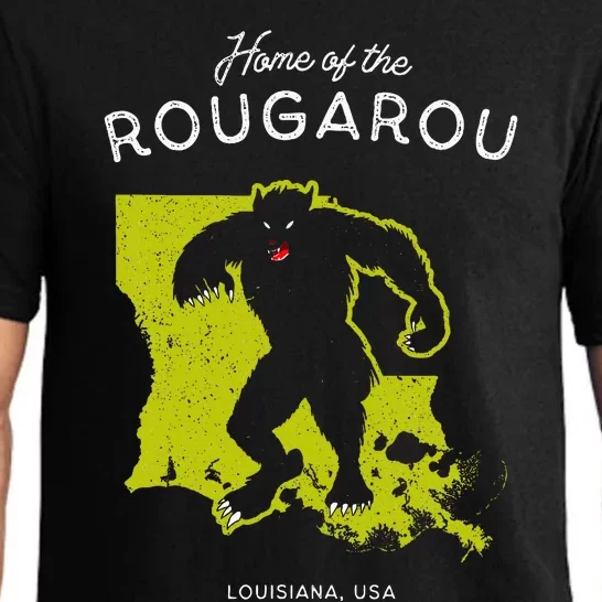 Home Of The Rougarou Louisiana Usa Cryptid Pajama Set