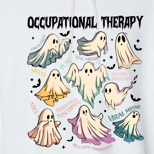 Halloween Occupational Therapy Garment-Dyed Fleece Hoodie