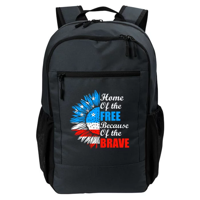 Home Of The Free Because Of The Brave Honor Gift Daily Commute Backpack