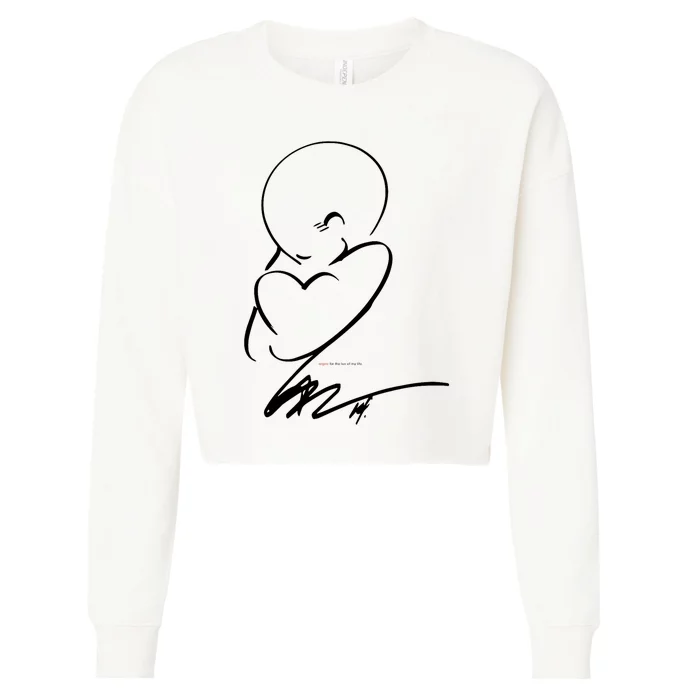 Hold On To Love Cropped Pullover Crew