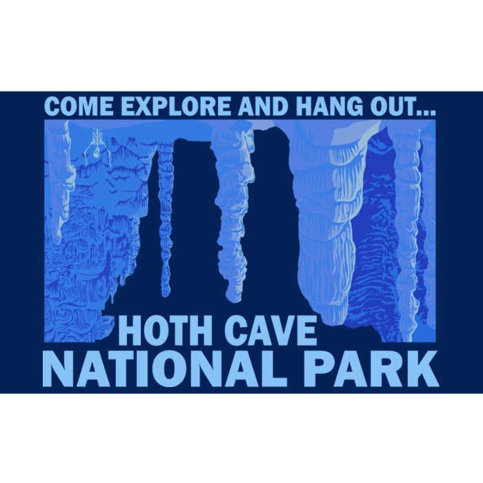 Hoth Ice Cave National Park Explore Bumper Sticker