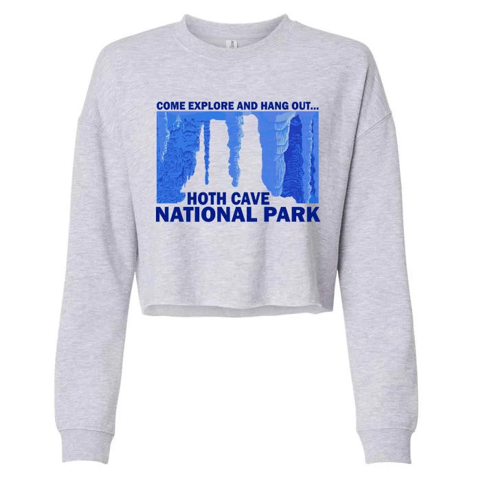 Hoth Ice Cave National Park Explore Cropped Pullover Crew