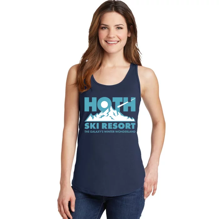 Hoth Ski Resort The Galaxy's Winter Wonderland Ladies Essential Tank