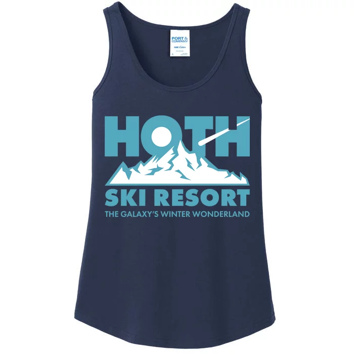 Hoth Ski Resort The Galaxy's Winter Wonderland Ladies Essential Tank