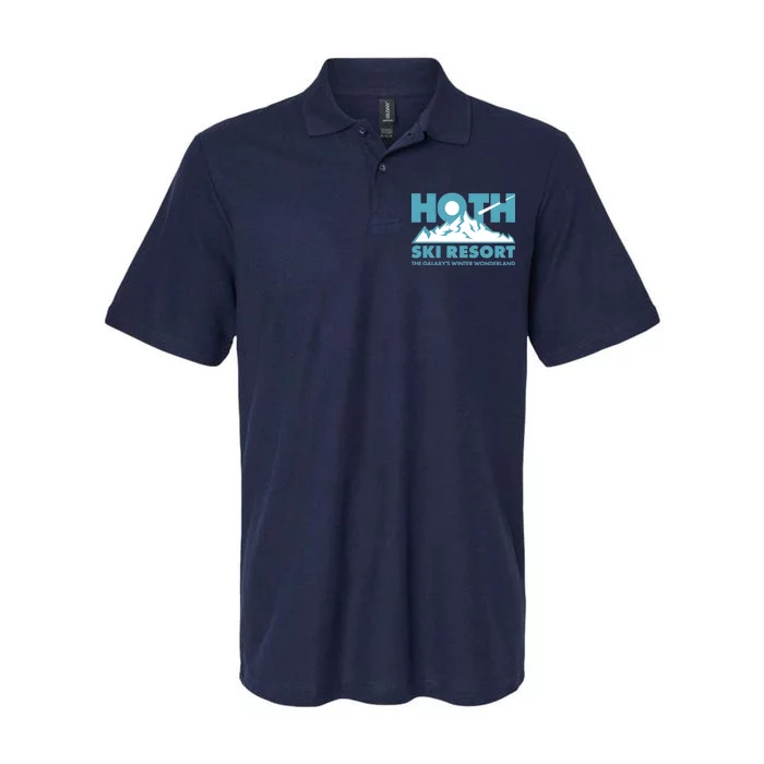 Hoth Ski Resort The Galaxy's Winter Wonderland Softstyle Adult Sport Polo