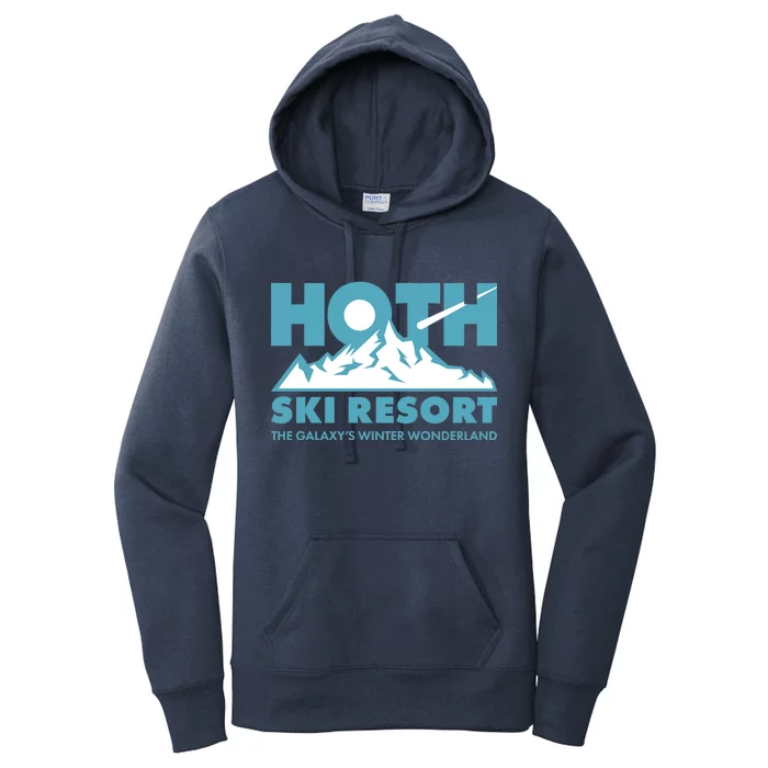 Hoth Ski Resort The Galaxy's Winter Wonderland Women's Pullover Hoodie