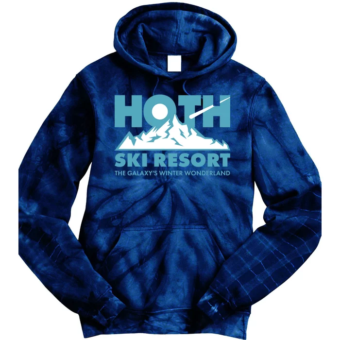 Hoth Ski Resort The Galaxy's Winter Wonderland Tie Dye Hoodie