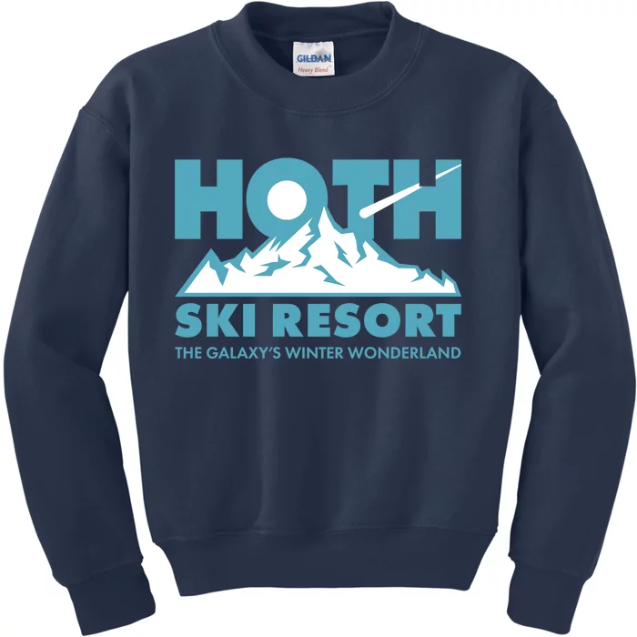 Hoth Ski Resort The Galaxy's Winter Wonderland Kids Sweatshirt