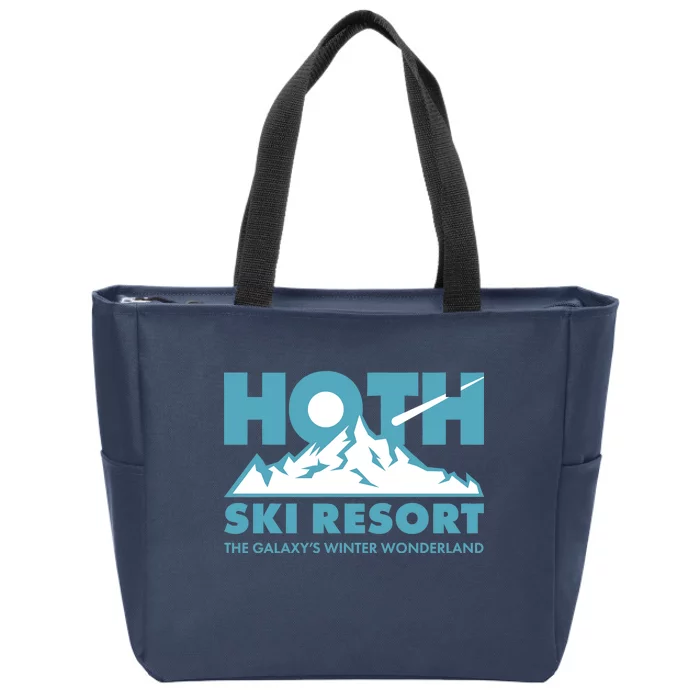 Hoth Ski Resort The Galaxy's Winter Wonderland Zip Tote Bag