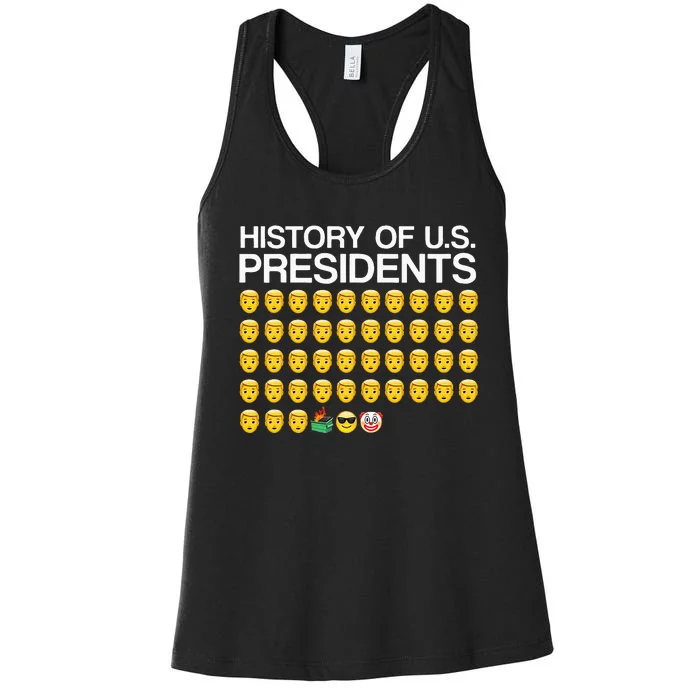 History Of Us Presidents Funny Bi.Den Women's Racerback Tank