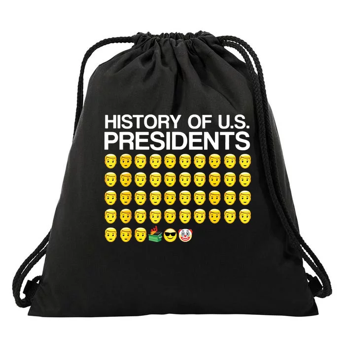 History Of Us Presidents Funny Biden Drawstring Bag