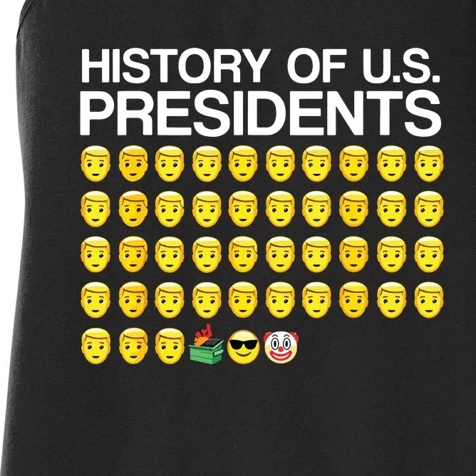 History Of Us Presidents Funny Biden Women's Racerback Tank