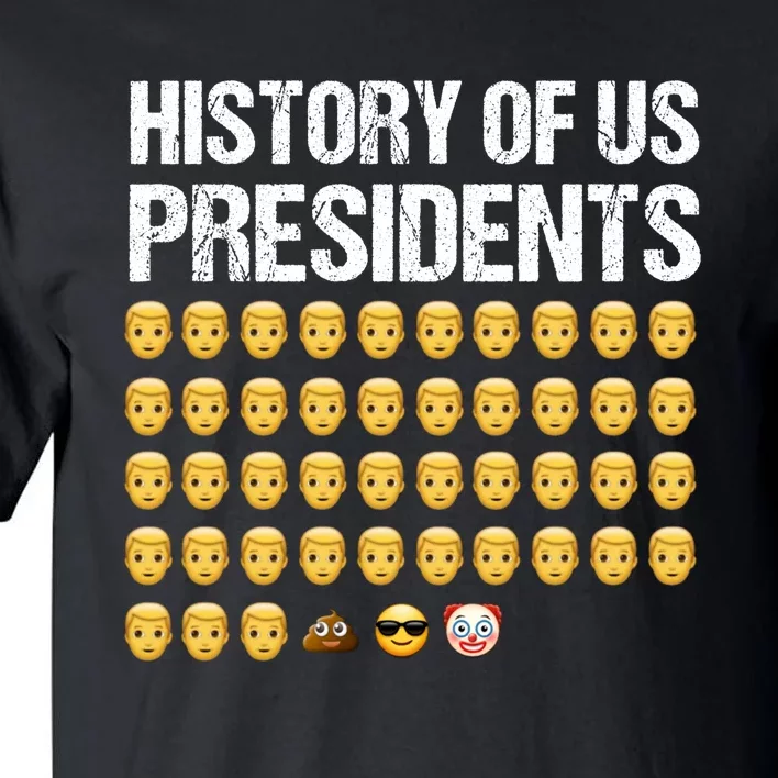 History Of US Presidents, USA Presidents Emoji Fun, Funny Emojis USA Tall T-Shirt