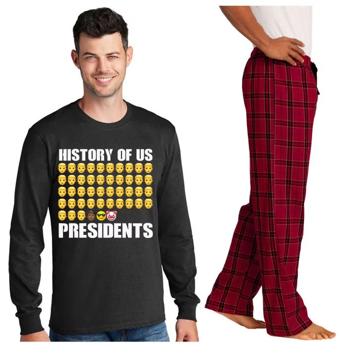 History Of US Presidents 46th Clown President Biden Long Sleeve Pajama Set