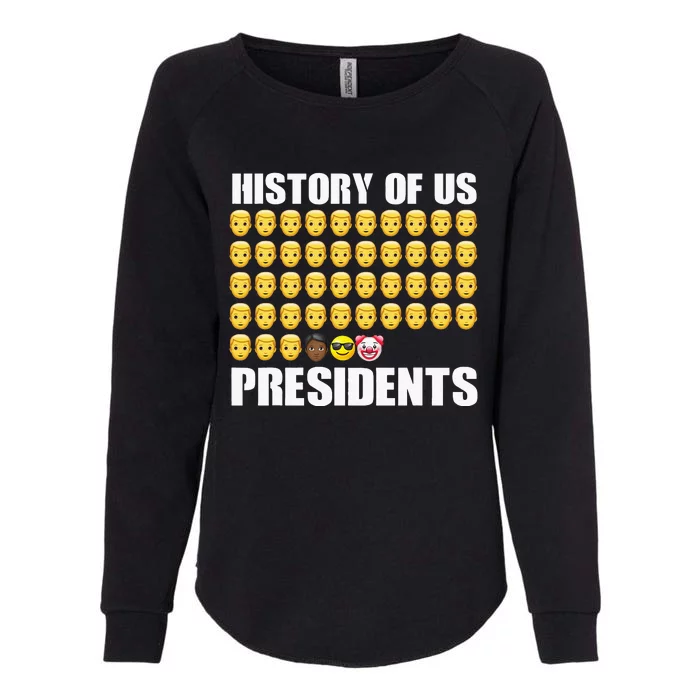 History Of US Presidents 46th Clown President Biden Womens California Wash Sweatshirt