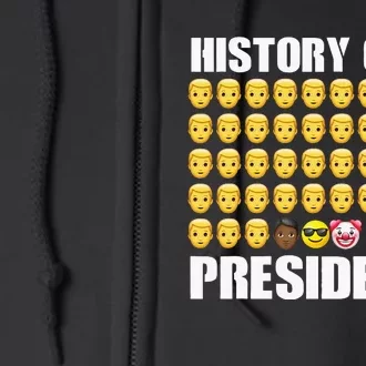 History Of US Presidents 46th Clown President Biden Full Zip Hoodie