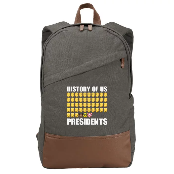 History Of US Presidents 46th Clown President Biden Cotton Canvas Backpack