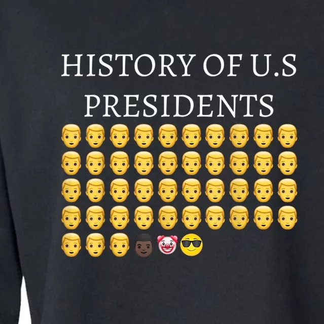 History Of U.S Presidents 46th Cool President Cropped Pullover Crew