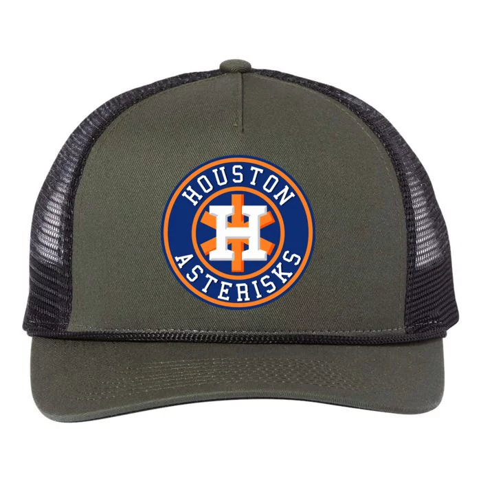 Houston Asterisks Baseball Cheated In 2017 Retro Rope Trucker Hat Cap